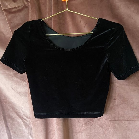 American Apparel velvet crop top size M (fits like small) - Picture 2 of 2